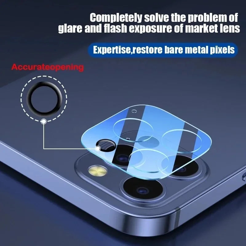 Camera Lens Protector for iPhone — Full Cover Tempered Glass, Packs of 1–5