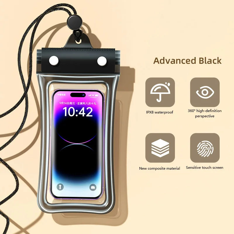 Floating Waterproof Phone Pouch — Universal Dry Bag for Swimming, Beach & Pool