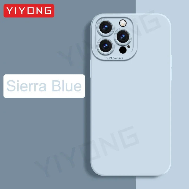 Liquid Silicone Case — Soft Touch Full Coverage Cover for iPhone