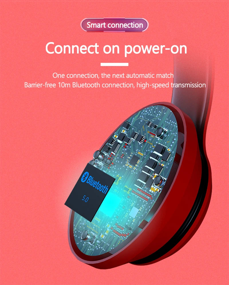 Lenovo HD200 Wireless Headphones — Over-Ear Bluetooth with Wired Mode & Folding Design