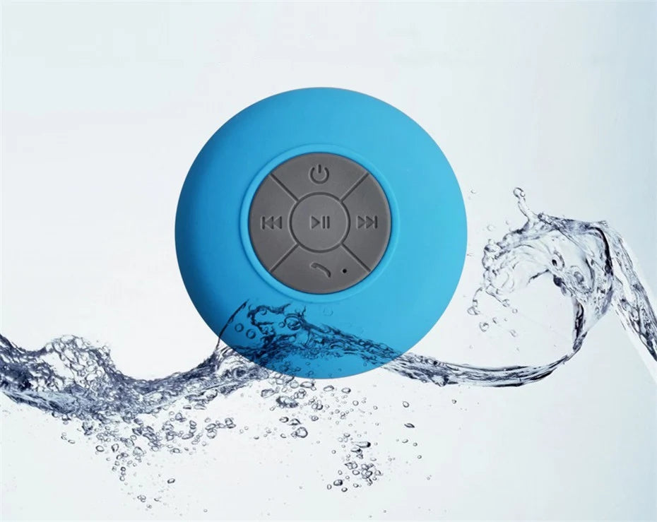 Waterproof Shower Speaker — Portable Bluetooth Speaker with Suction Cup