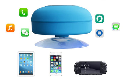 Waterproof Shower Speaker — Portable Bluetooth Speaker with Suction Cup