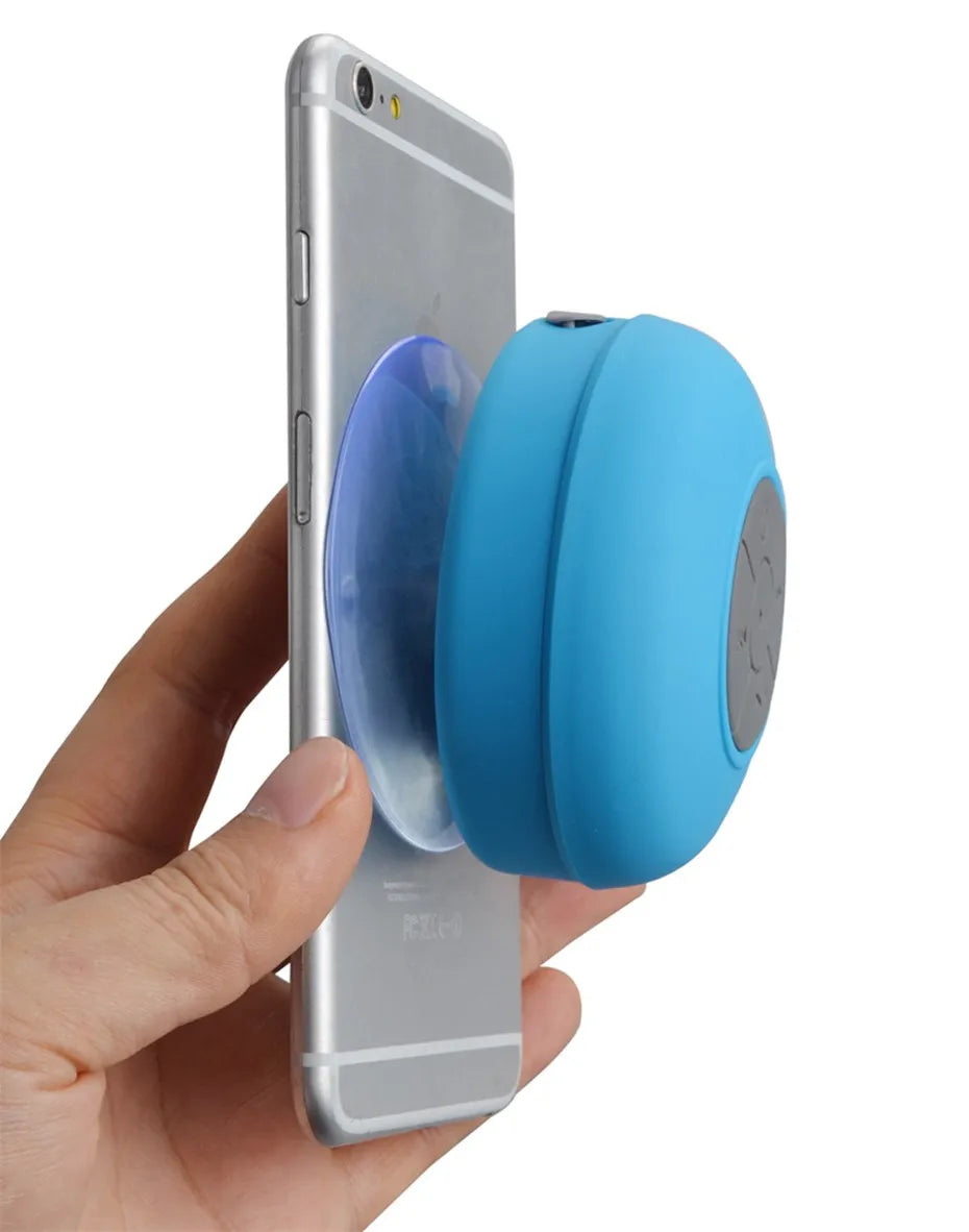 Waterproof Shower Speaker — Portable Bluetooth Speaker with Suction Cup