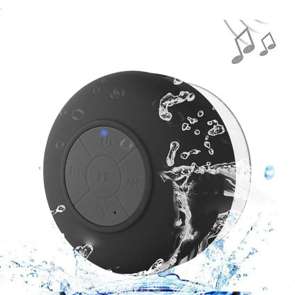Waterproof Shower Speaker — Portable Bluetooth Speaker with Suction Cup