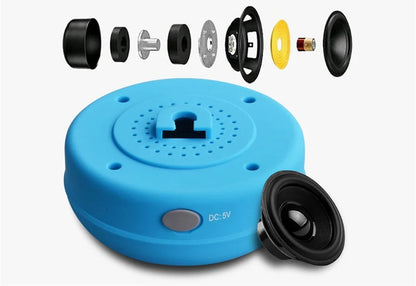 Waterproof Shower Speaker — Portable Bluetooth Speaker with Suction Cup