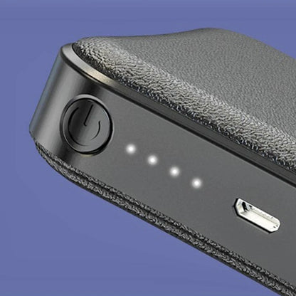 8,000mAh Mini Power Bank — Compact Portable Charger with LED Light in Pink & Black