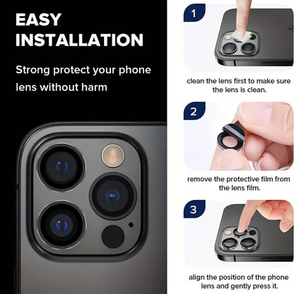 Camera Lens Protector for iPhone — 10-Pack Ultra HD Tempered Glass