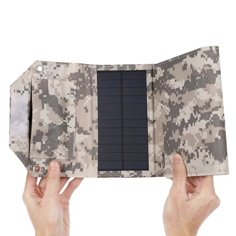 Foldable Solar Panel Charger — Waterproof USB Solar Charger for Camping & Outdoors