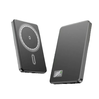 5,000 or 10,000mAh — Slim Magnetic Power Bank — 20W MagSafe Wireless Charger.