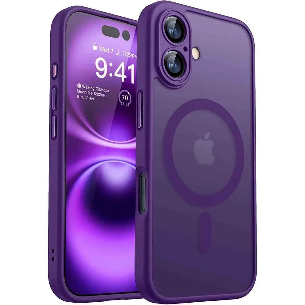 Magnetic Matte iPhone Case — MagSafe Compatible Translucent Cover