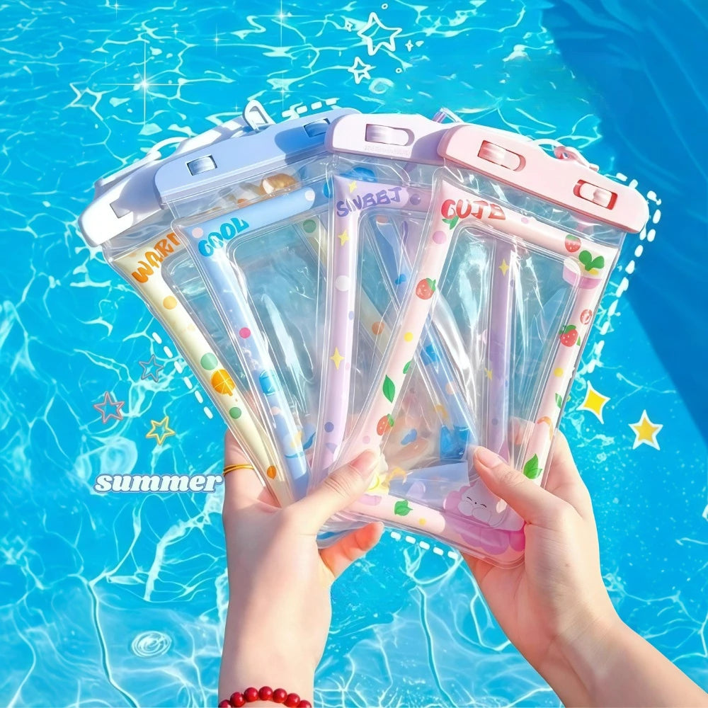 Kids Waterproof Phone Pouch — Universal Dry Bag for Beach, Pool & Water Sports