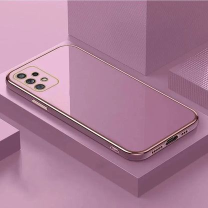 جراب سامسونج جالاكسي A-Series مطلي بالكهرباء — غطاء معدني نحيف ولامع