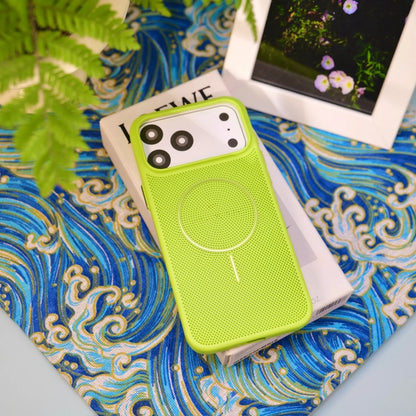 Mesh Heat Dissipation iPhone Case — MagSafe Magnetic Shockproof Cover