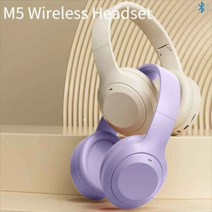 M5 Wireless Over-Ear Headphones — Bluetooth 5.3 with TF Card & AUX