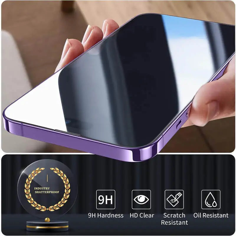Tempered Glass Screen Protector for iPhone — 9H Hardness Full Cover