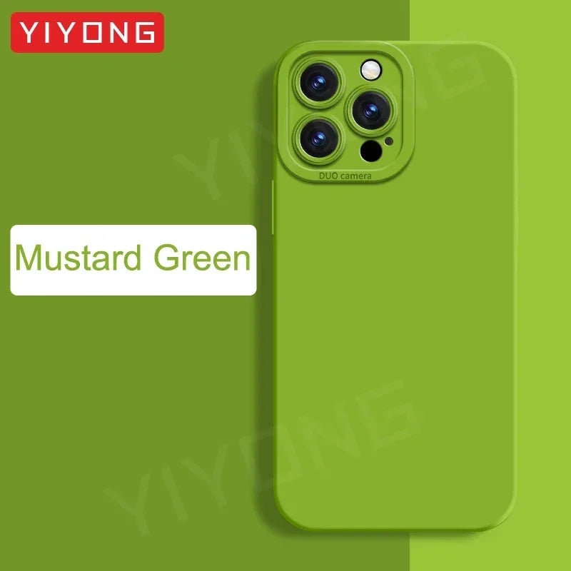 Liquid Silicone Case — Soft Touch Full Coverage Cover for iPhone