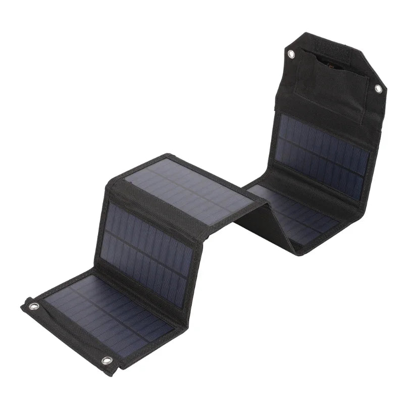 Foldable Solar Panel Charger — Waterproof USB Solar Charger for Camping & Outdoors