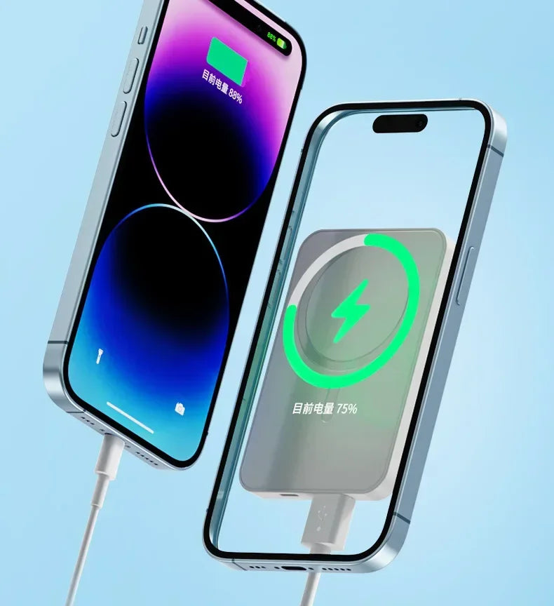 20,000mAh Magnetic Power Bank — 20W PD Fast Charging & 15W MagSafe Wireless
