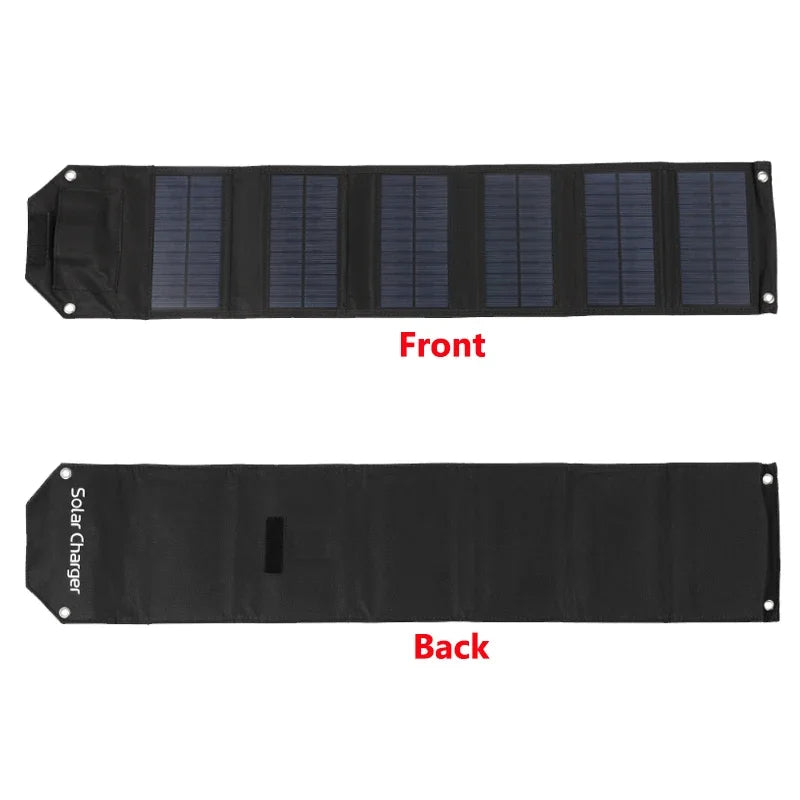 Foldable Solar Panel Charger — Waterproof USB Solar Charger for Camping & Outdoors