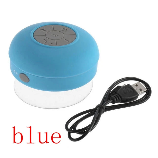 Waterproof Shower Speaker — Portable Bluetooth Speaker with Suction Cup