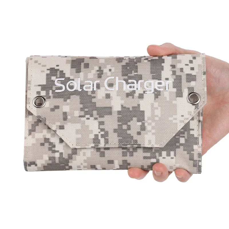 Foldable Solar Panel Charger — Waterproof USB Solar Charger for Camping & Outdoors