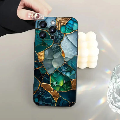 Marble Butterfly Case — Soft Silicone Full Coverage Cover for iPhone