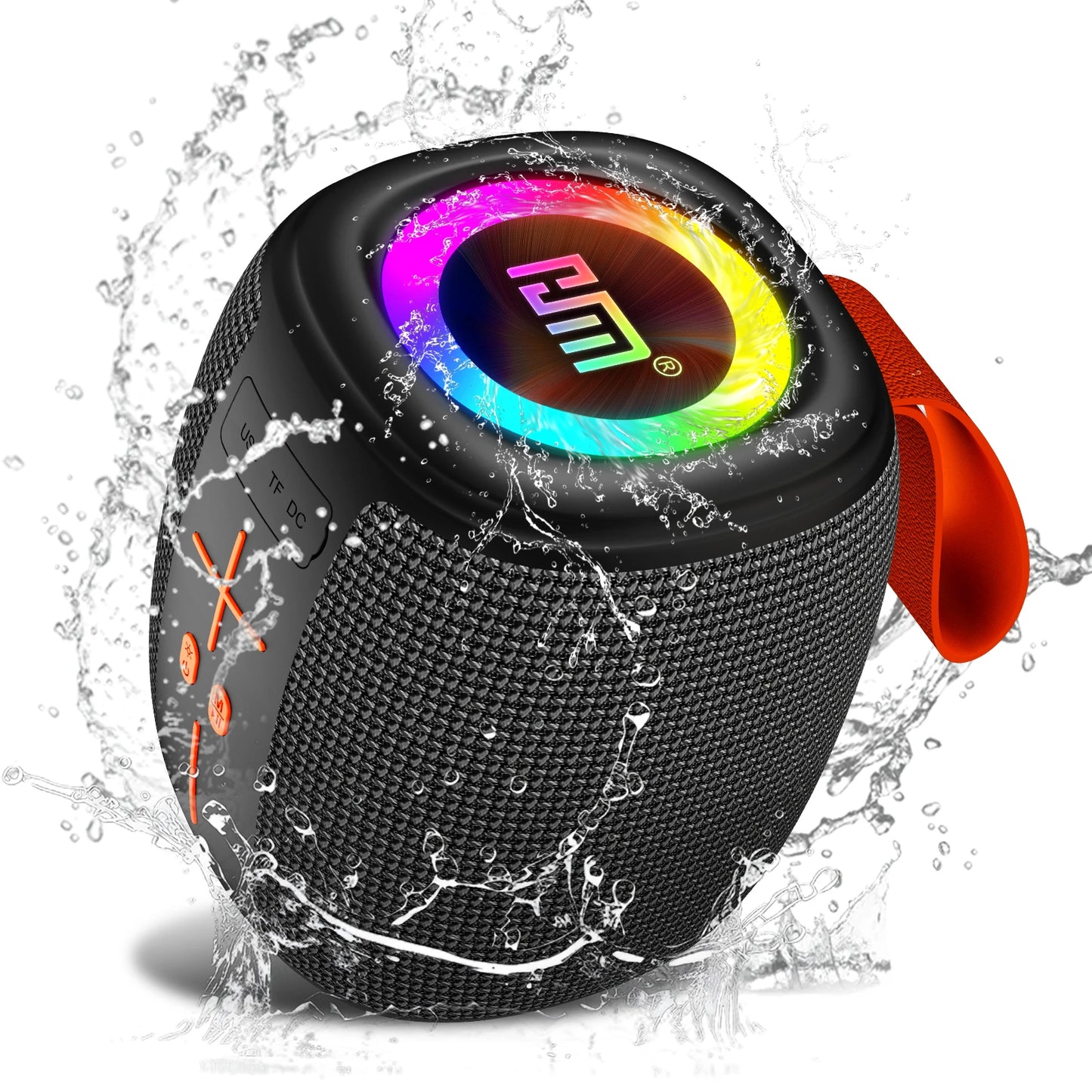 Portable Bluetooth Speaker — 5W with RGB Lights, TWS Pairing & IPX4 Splash Resistance