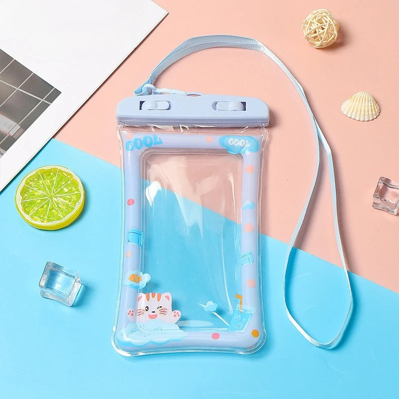 Kids Waterproof Phone Pouch — Universal Dry Bag for Beach, Pool & Water Sports