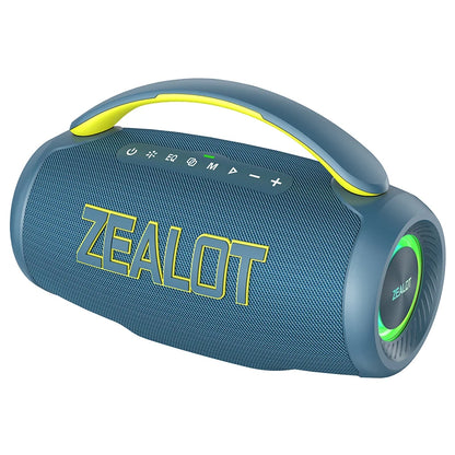 Zealot P12 Portable Bluetooth Speaker — 60W IPX6 Waterproof with Carry Handle