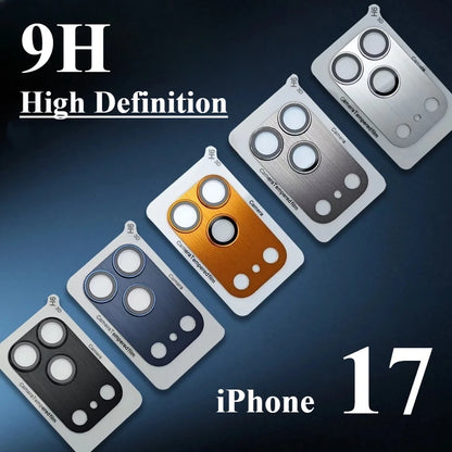 Aluminium Camera Lens Protector for iPhone 17 Pro — 9H Tempered Glass Metal Ring
