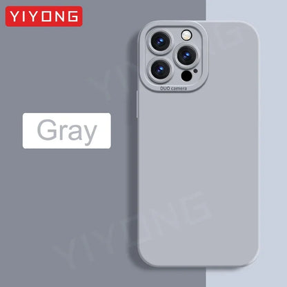 Liquid Silicone Case — Soft Touch Full Coverage Cover for iPhone
