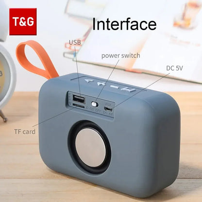 T&G TG506 Mini Bluetooth Speaker — Portable with FM Radio & TF Card Playback