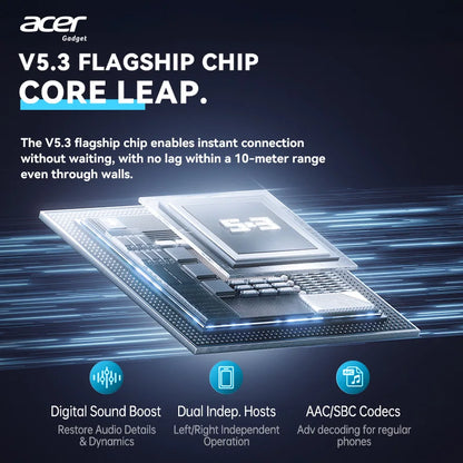 Acer OSK253 Portable Bluetooth Speaker — Dual Drivers, FM Radio & Ambient Lighting
