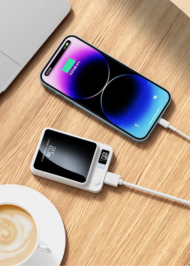 20,000mAh Magnetic Power Bank — 20W PD Fast Charging & 15W MagSafe Wireless