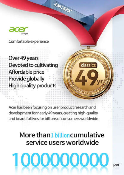 Acer OSK253 Portable Bluetooth Speaker — Dual Drivers, FM Radio & Ambient Lighting