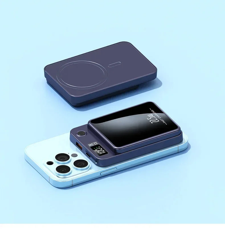 20,000mAh Magnetic Power Bank — 20W PD Fast Charging & 15W MagSafe Wireless