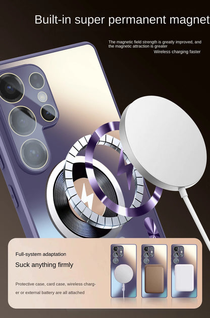 Ultra-Thin AG Matte Samsung Galaxy Case — MagSafe Magnetic with Lens Protector