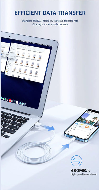 USB-C to Lightning Cable — 27W PD Fast Charging for iPhone