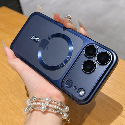 Luxury Matte Translucent iPhone 17 Case — MagSafe Magnetic Ring Cover