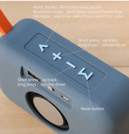 T&G TG506 Mini Bluetooth Speaker — Portable with FM Radio & TF Card Playback