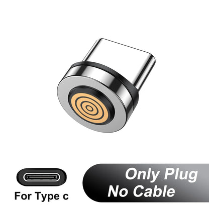 Magnetic Charging Cable — 540° Rotating 5A Fast Charge with USB-C, Lightning & Micro USB Tips