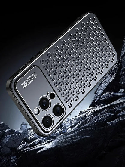 Aluminium Perforated Case — Breathable Metal Cooling Cover for iPhone