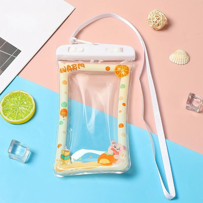 Kids Waterproof Phone Pouch — Universal Dry Bag for Beach, Pool & Water Sports