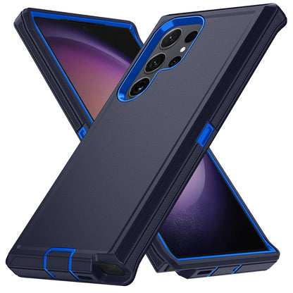 جراب حماية مدرّع لهاتف Samsung Galaxy – غطاء صلب مقاوم للصدمات مزدوج الطبقات من البولي كربونات والبولي يوريثان الحراري