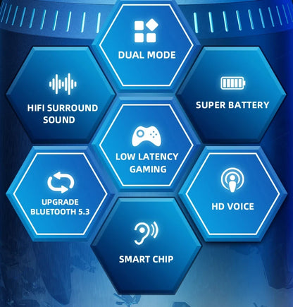 Lenovo GM2 Pro Wireless Earbuds — Bluetooth 5.3 Gaming Mode with Low Latency