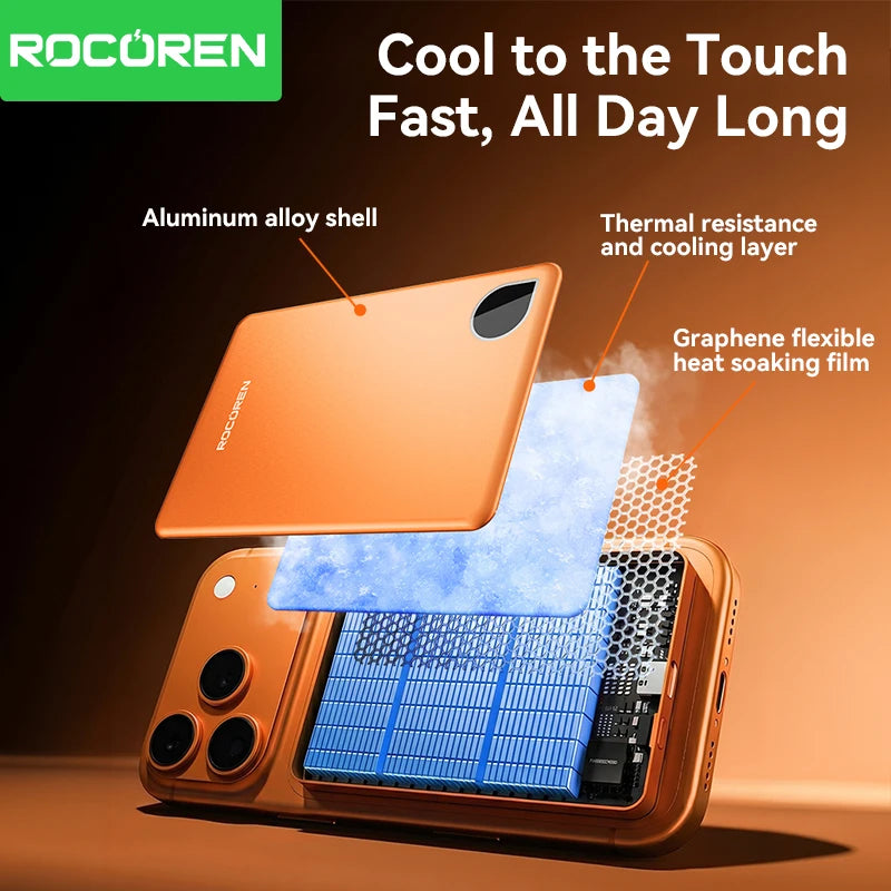 Rocoren Slim Magnetic Power Bank — 20W MagSafe Wireless Charger, 5,000 or 10,000mAh