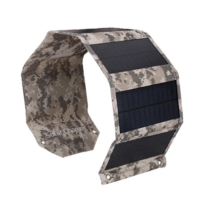 Foldable Solar Panel Charger — Waterproof USB Solar Charger for Camping & Outdoors