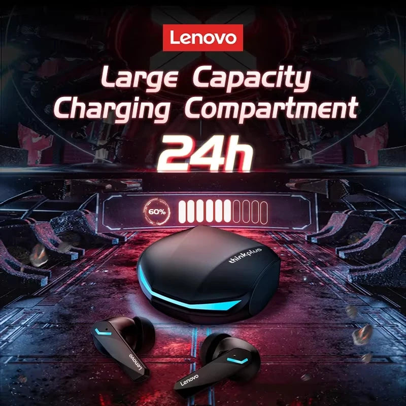 Lenovo GM2 Pro Wireless Earbuds — Bluetooth 5.3 Gaming Mode with Low Latency