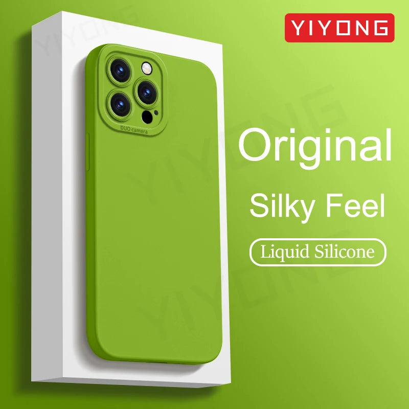 Liquid Silicone Case — Soft Touch Full Coverage Cover for iPhone