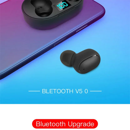 E6S Wireless Earbuds — Bluetooth 5.1 TWS with Digital Battery Display